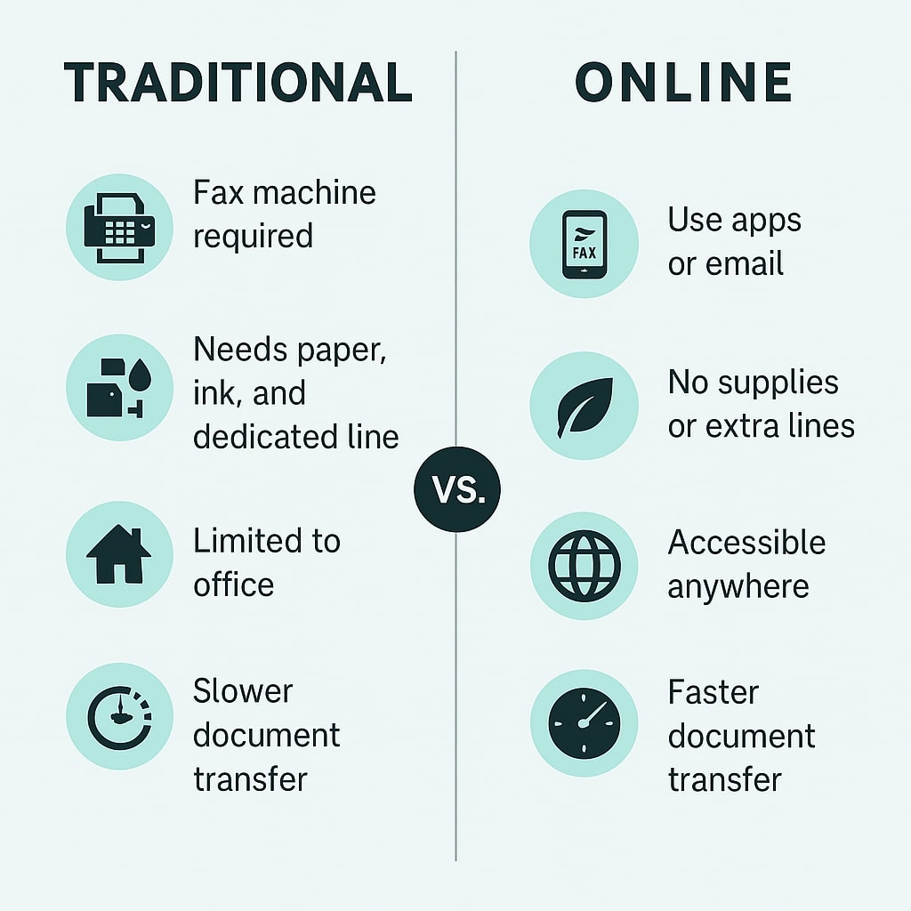 Traditional Fax vs. Online Fax